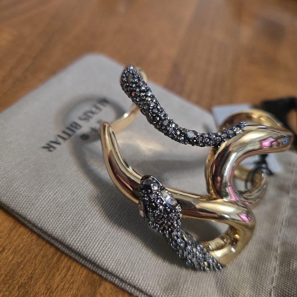 Alexis Bittar Gold and Silver Snake Bracelet - Picture 4 of 7